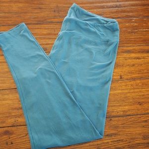 LulaRoe TC Leggings - Medium Slate Blue Solid